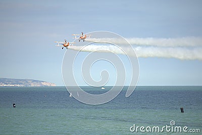 Eastbourne Airshow aerobatics 2016 Editorial Stock Photo