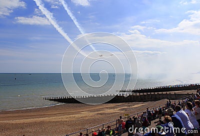 Eastbourne beach airshow 2016 Editorial Stock Photo