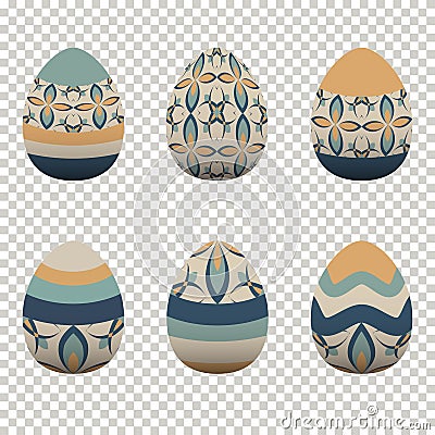 Colorful egg design In celebration of Easter Day. Vector illustration Vector Illustration