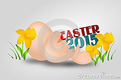 Easter 2015 background Stock Photo