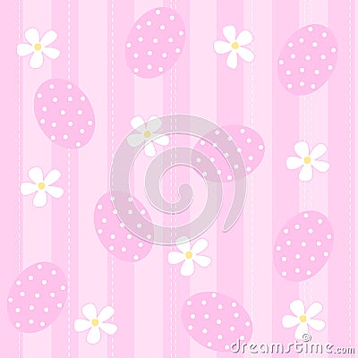 Easter background seamless pattern Vector Illustration