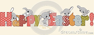 Easter banner Vector Illustration