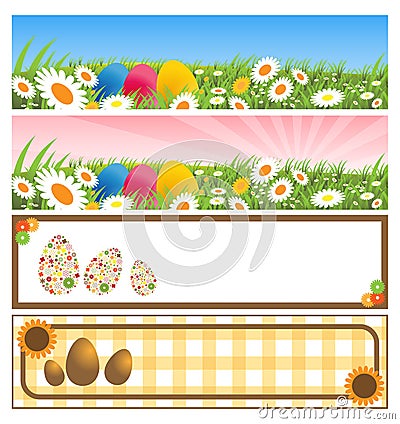 Easter banners Vector Illustration