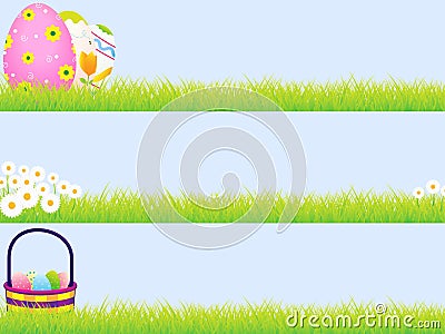 Easter Banners Vector Illustration