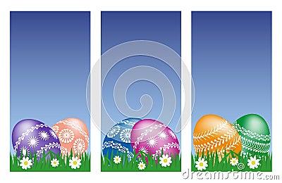 Easter banners Vector Illustration