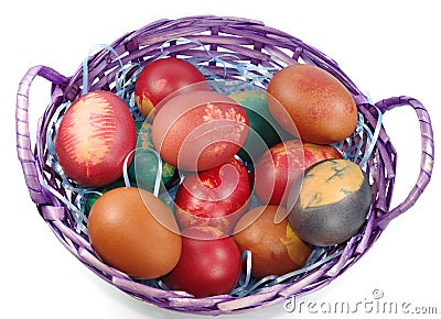 Easter basket Stock Photo