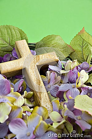 Easter Basket Stock Photo