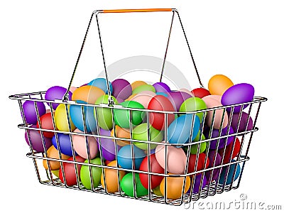 Easter Basket Stock Photo