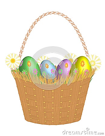 Easter Basket! Vector eps8 Vector Illustration