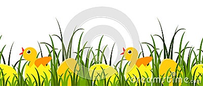 Easter border Stock Photo