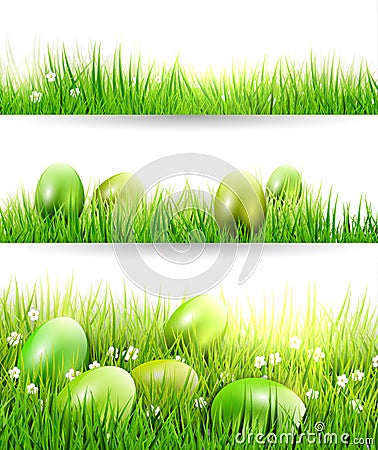 Easter borders Stock Photo