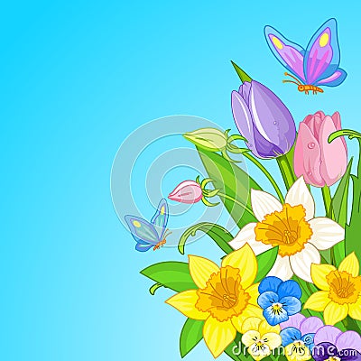 Easter Bouquet Vector Illustration