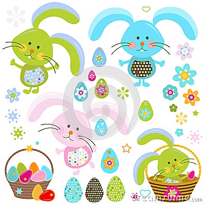 Easter bunnies Stock Photo