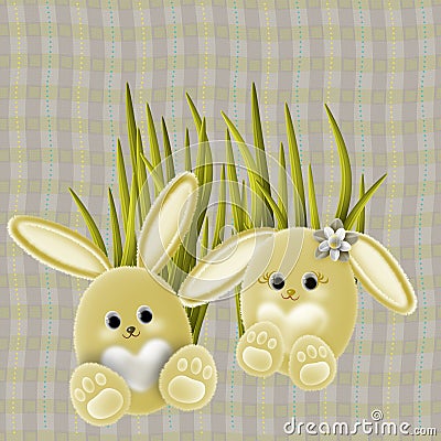 Easter Bunnies Stock Photo