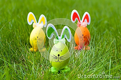 Easter bunnies Stock Photo