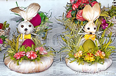 Easter Bunnies Stock Photo