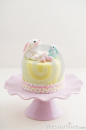 Easter bunny cake Stock Photo