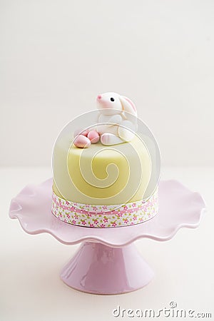 Easter bunny cake Stock Photo