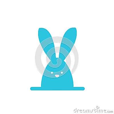 Easter bunny icon. Vector Illustration