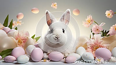 Easter Bunny Magic: Whimsical Holiday Deligh Stock Photo