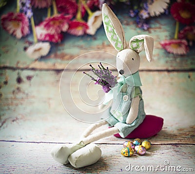 Easter bunny is wating Easter Stock Photo