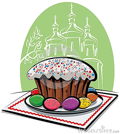 Easter cake Stock Photo