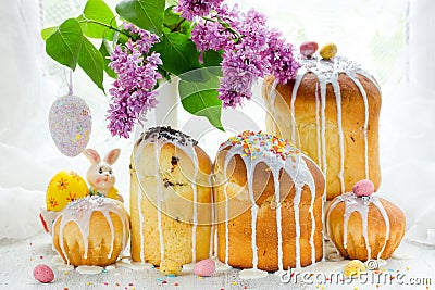 Easter cake kulich Stock Photo