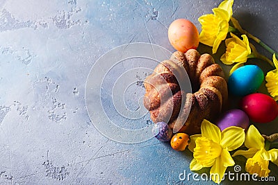 Easer cake with eggs Stock Photo