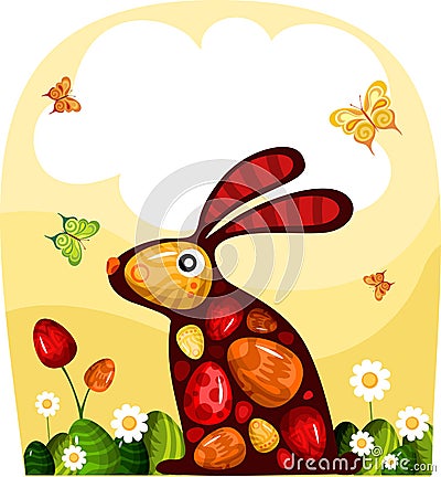 Easter card Vector Illustration