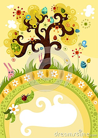 Easter card Vector Illustration