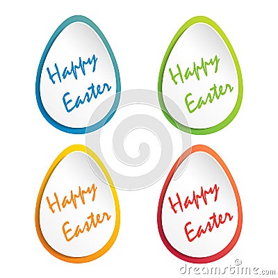 Easter card with place for text. Easter eggs. Holiday background texture - vector Vector Illustration