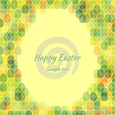 Easter card with space for text Vector Illustration