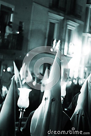 Easter catholic Spanish procession Editorial Stock Photo