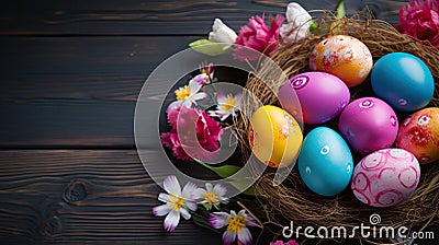 Easter - Celebrating the resurrection of Jesus Christ with religious and secular traditions Stock Photo