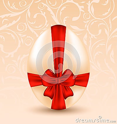 Easter celebration background with egg Vector Illustration