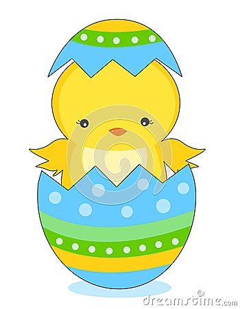 Easter chick Vector Illustration