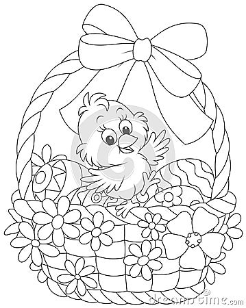 Easter Chick Vector Illustration