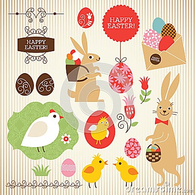 Easter collection Stock Photo