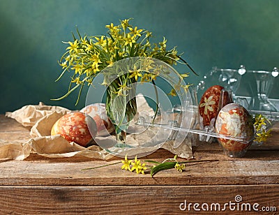 Easter composition Stock Photo