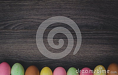 Easter concept: painted eggs Stock Photo