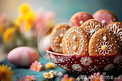 Easter Cookies easter holiday theme Stock Photo