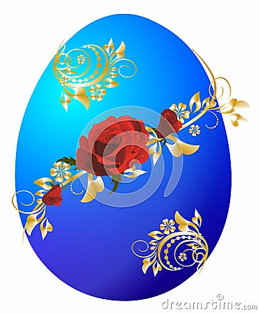 Easter decoration with Easter egg Stock Photo