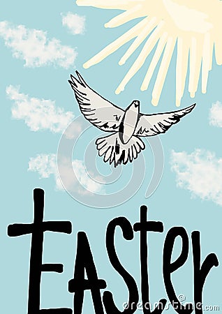 Easter dove Stock Photo