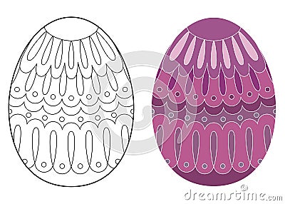 Easter egg design Vector Illustration