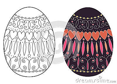 Easter egg design Vector Illustration