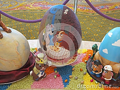 Easter Egg Display Editorial Stock Photo