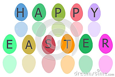 Easter Egg for easter holiday with white isolate Stock Photo