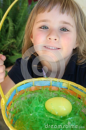 Easter Egg Hunt Stock Photo