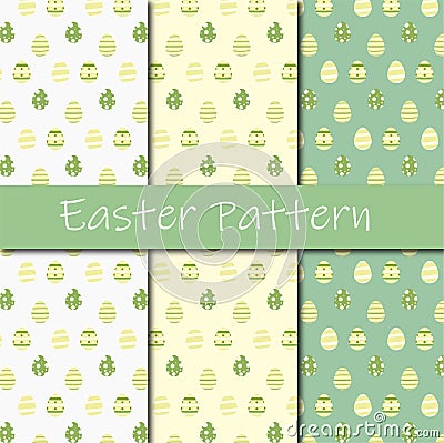 Easter egg pattern 3-pack Stock Photo