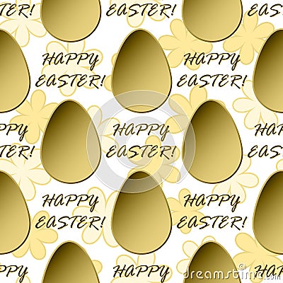 Easter egg seamless pattern Vector Illustration